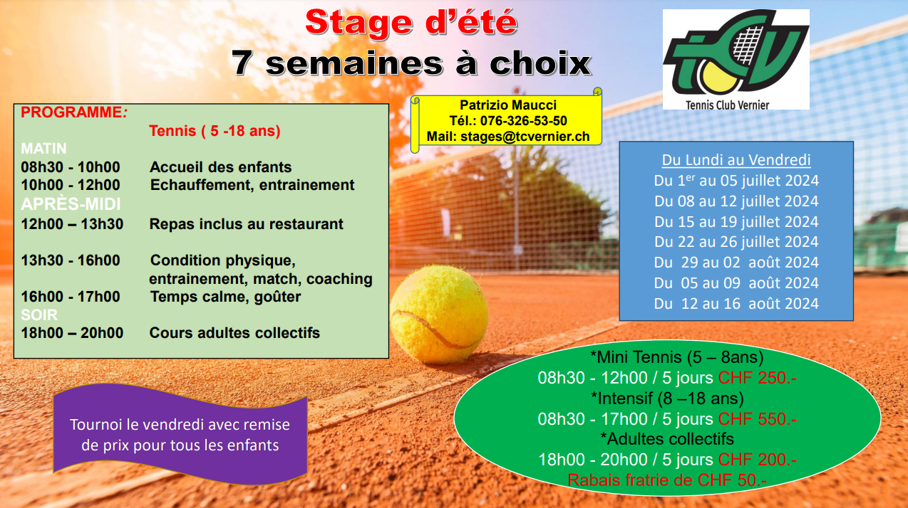 Stages Tennis Club Vernier